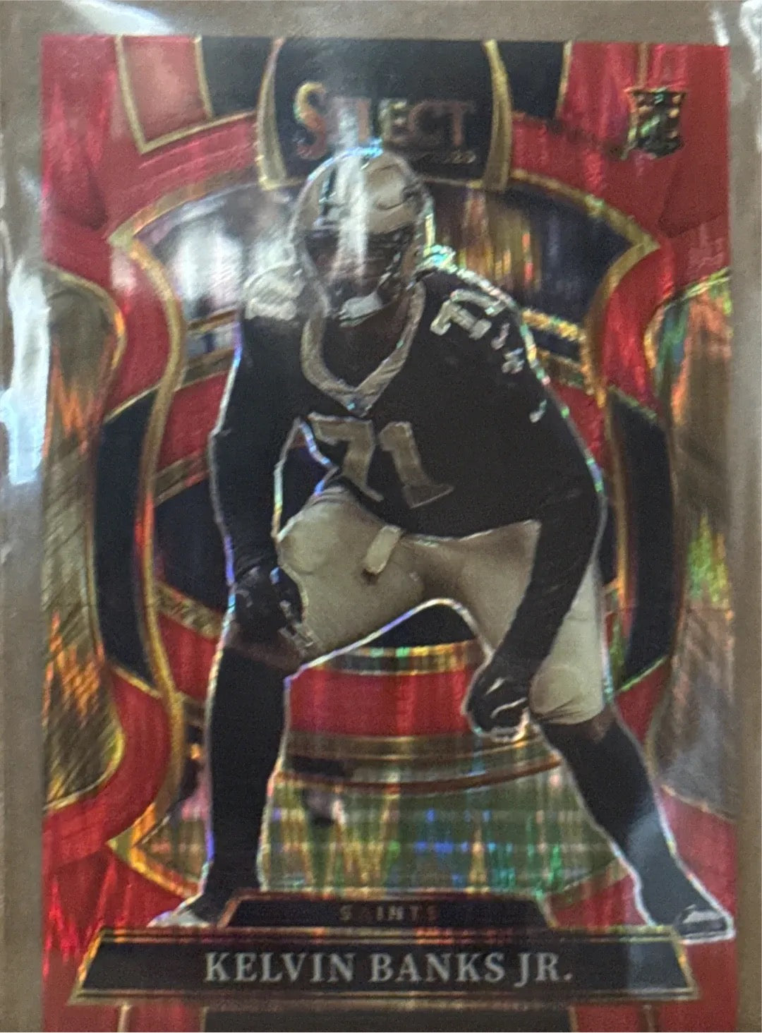 2023 Kelvin Banks Jr. Panini Select Red Prizm
