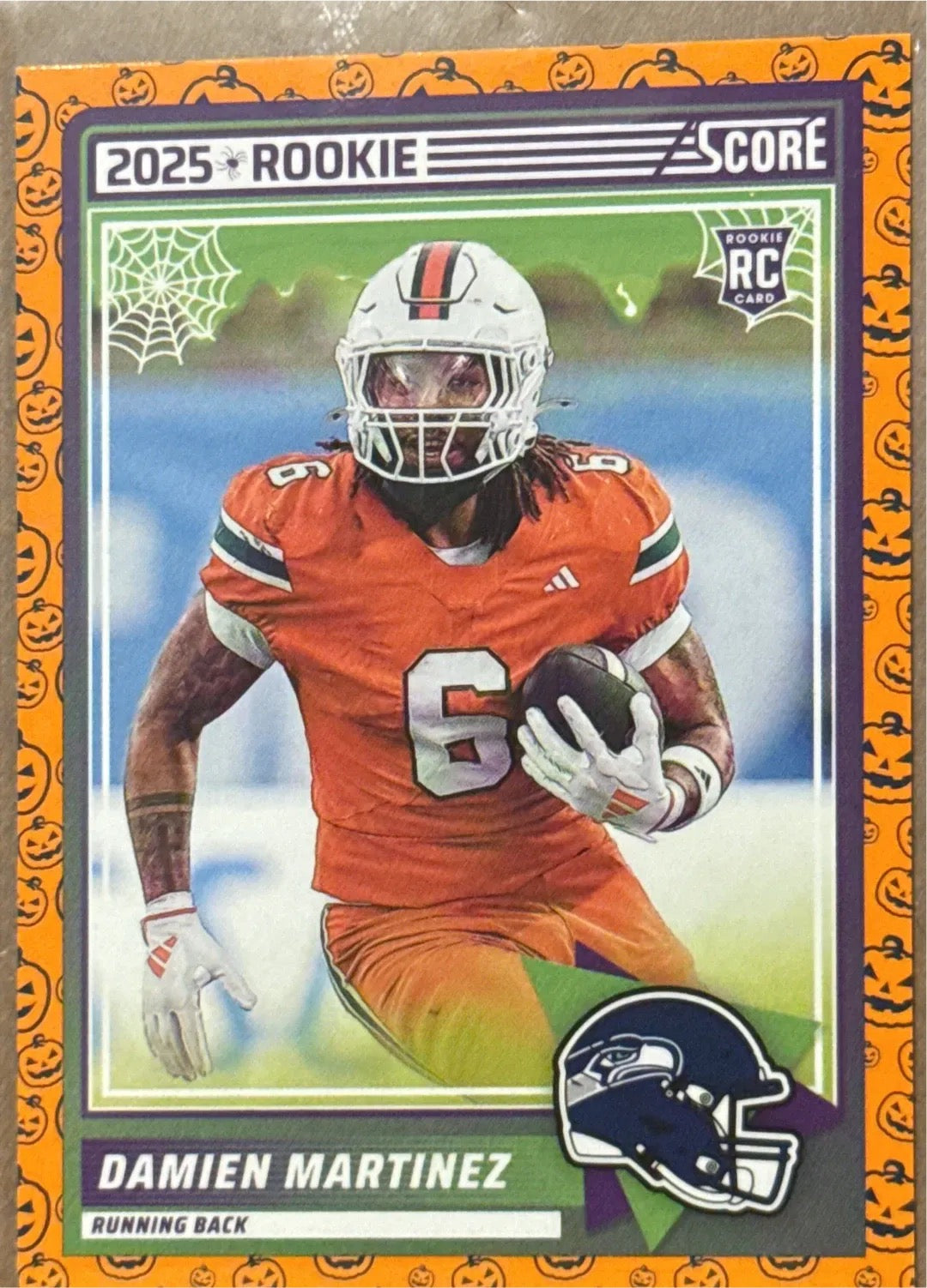 2025 Damien Martinez RB #6 Score-A-Treat Rookie Trading Card