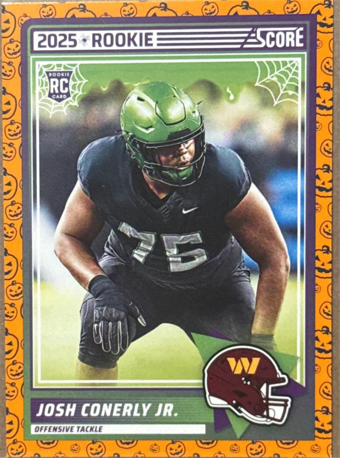 2025 Josh Conerly Jr. #75 Score-A-Treat Rookie Trading Card