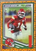 Xavier Worthy WR #1 Score-A-Treat Trading Card