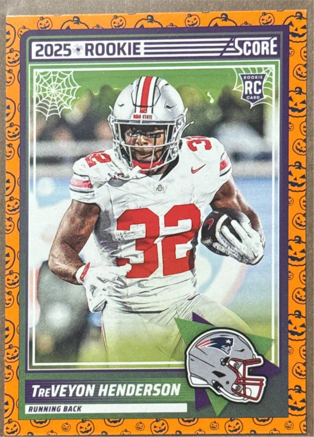 2025 TreVeyon Henderson RB #32 Score-A-Treat Rookie Trading Card