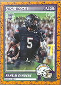 2025 Raheim Sanders RB #5 Score-A-Treat Rookie Trading Card