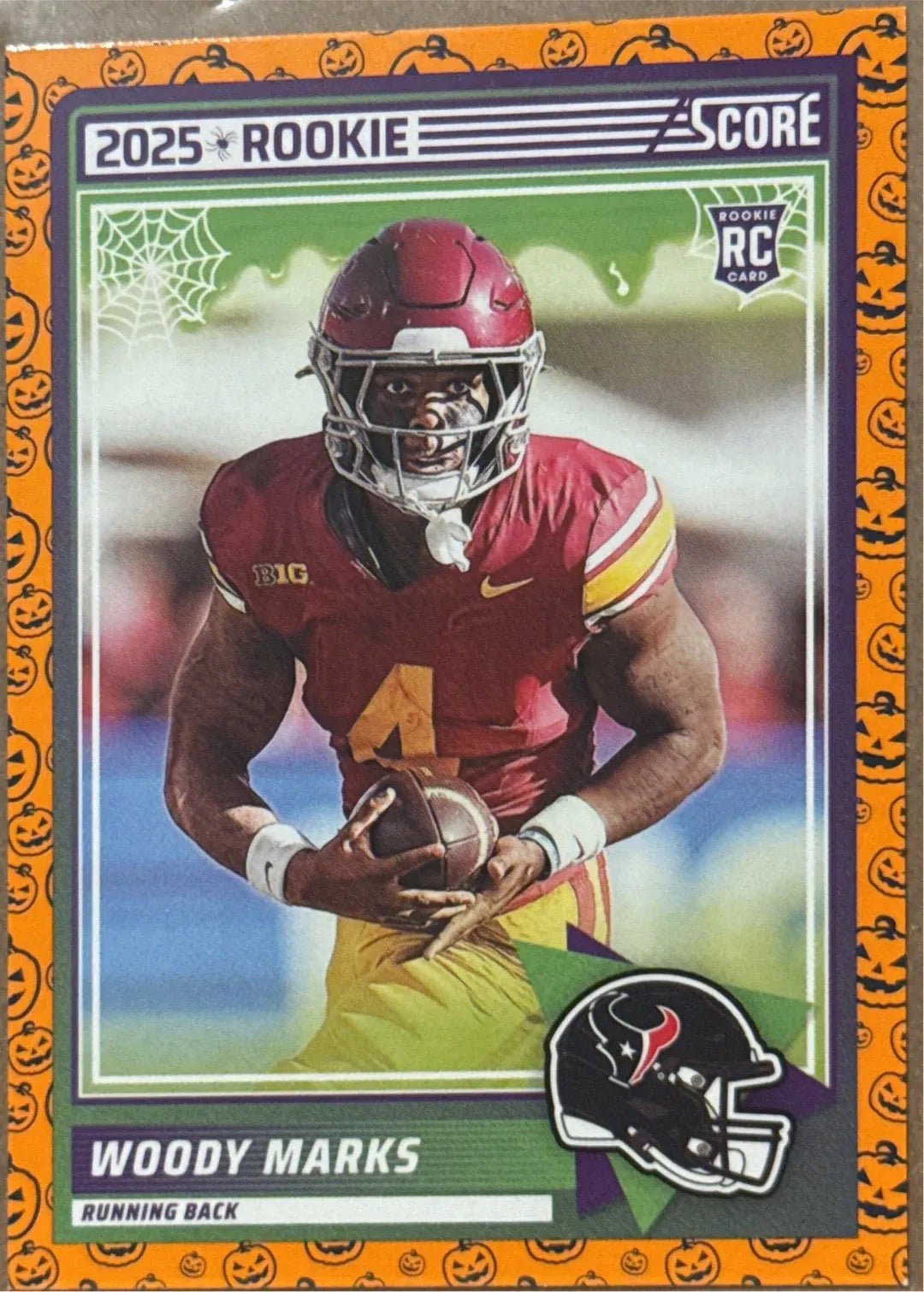 2025 Woody Marks RB #4 Score-A-Treat Rookie Trading Card