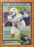 2025 Andrew Mukuba S #4 Score-A-Treat Rookie Trading Card