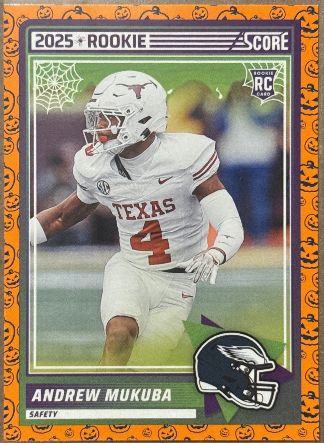 2025 Andrew Mukuba S #4 Score-A-Treat Rookie Trading Card