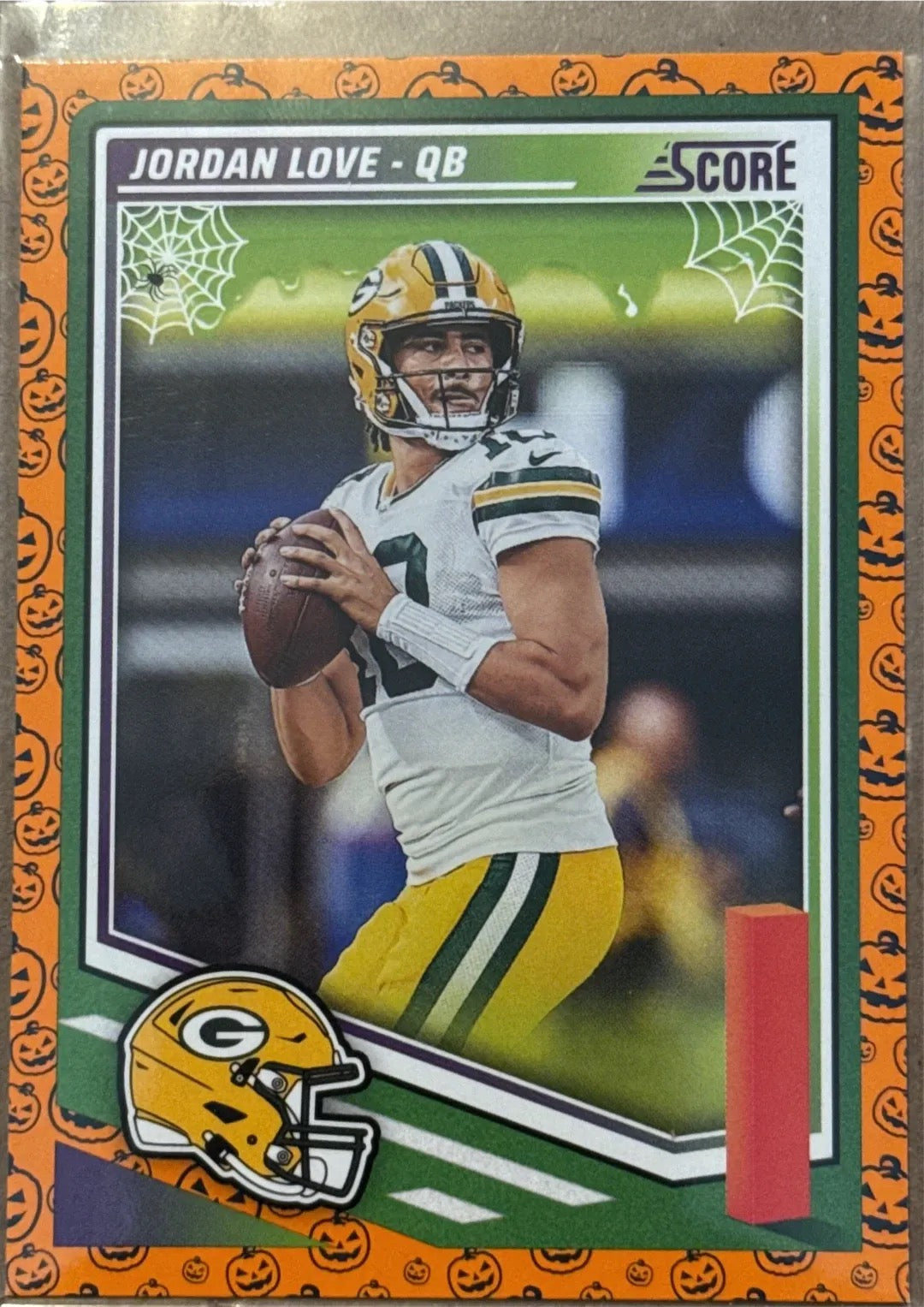 Jordan Love QB Score-A-Treat Trading Card