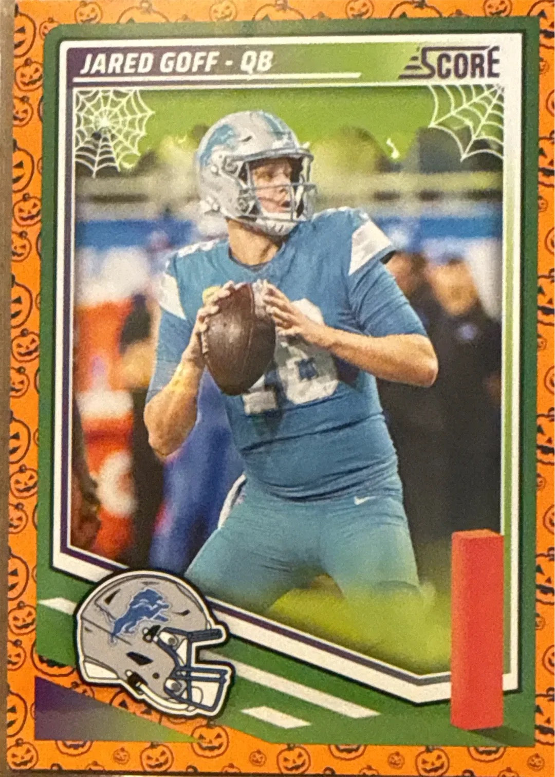 Jared Goff QB Score-A-Treat Trading Card