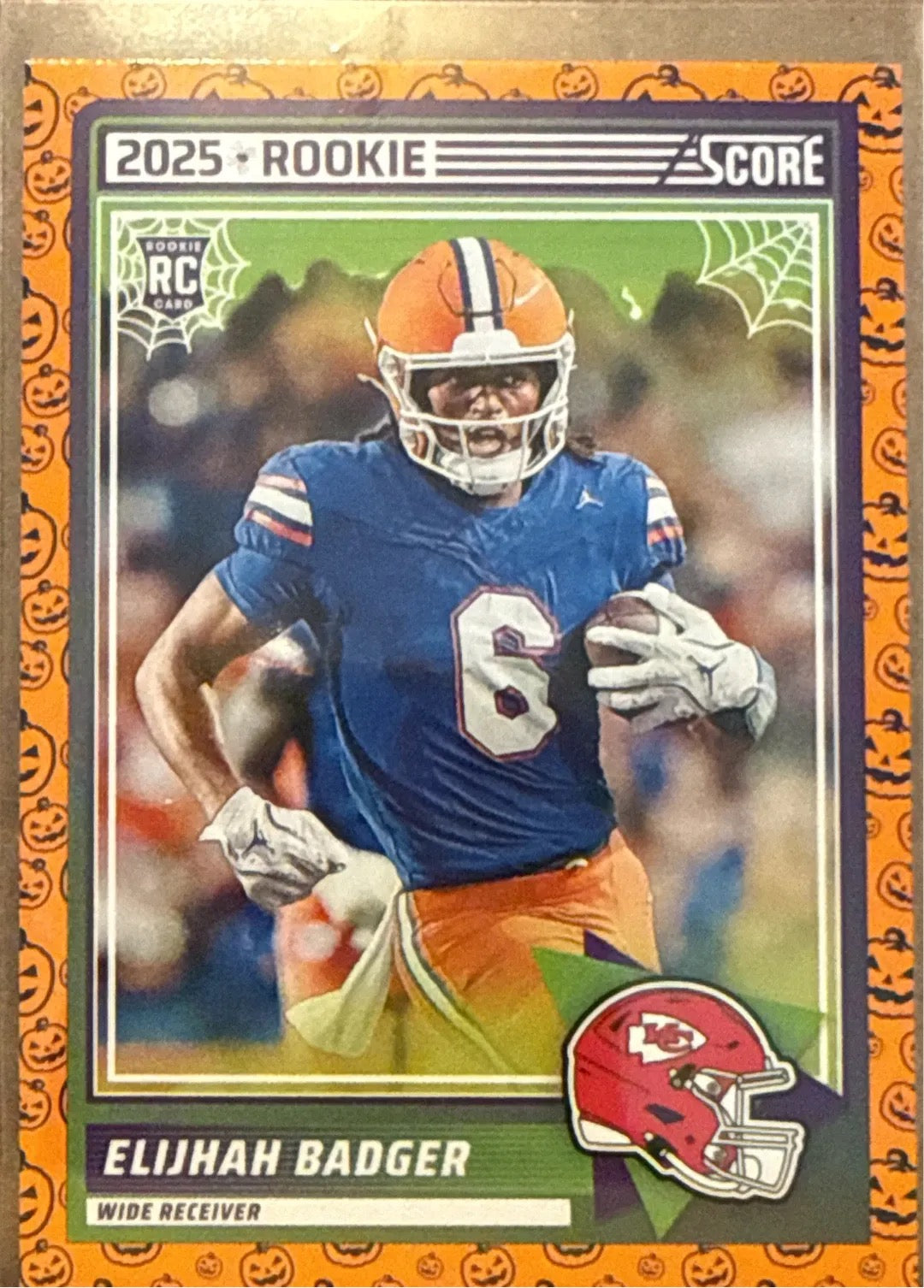 2025 Elijhah Badger WR #6 Score-A-Treat Rookie Trading Card