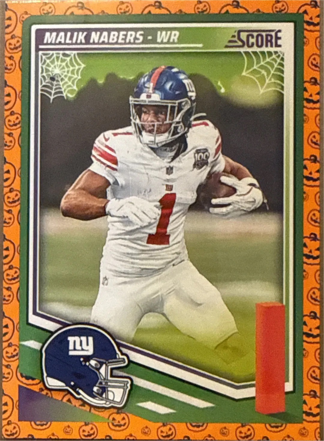 Malik Nabers Score-A-Treat Halloween NFL Score Trading Card – New York Giants WR