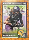 Savion Williams 2025 Rookie Score-A-Treat Halloween NFL Score Trading Card – Green Bay Packers WR