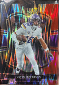 Justin Jefferson WR #18 2020 Panini Select Black & Red Prizm Trading Card