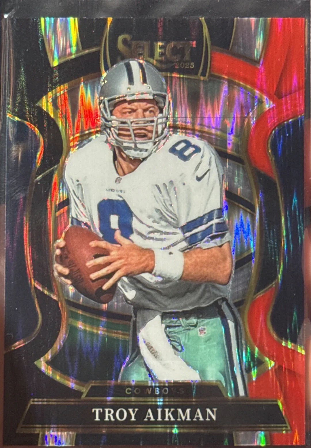 Troy Aikman QB #8 2025 Panini Select Trading Card