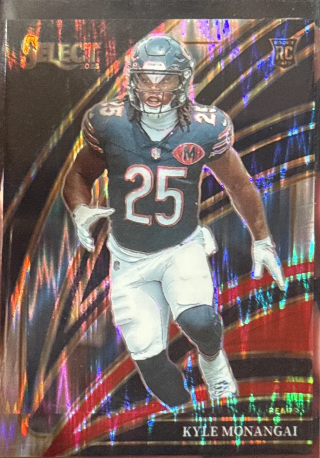 Kyle Monangai RB #25 2025 Panini Select Rookie RC Trading Card