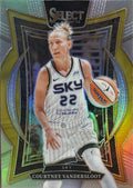 Courtney Vandersloot 2025 Panini Select WNBA Trading Card – Chicago Sky PG Gold Trim