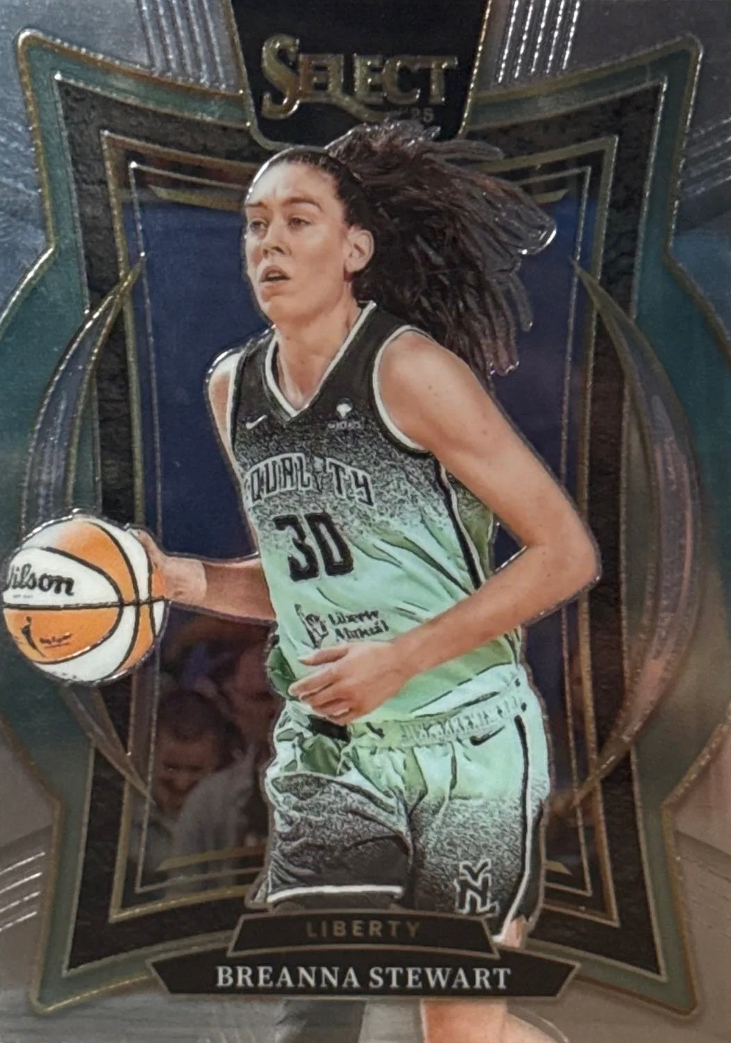 Breanna Stewart 2025 Panini Select WNBA Trading Card – New York Liberty Forward Silver
