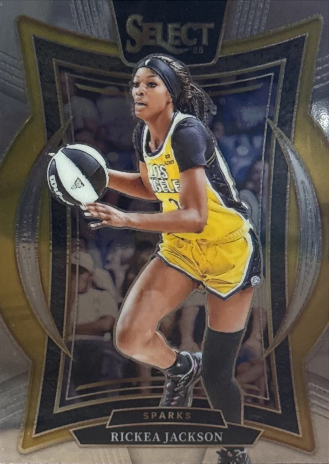 Rickea Jackson 2025 Panini Select WNBA Trading Card – Los Angeles Sparks Forward Gold Trim