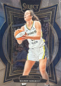 Maddy Siegrist 2025 Panini Select WNBA Trading Card – Dallas Wings Forward Navy Trim